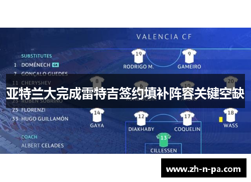 亚特兰大完成雷特吉签约填补阵容关键空缺