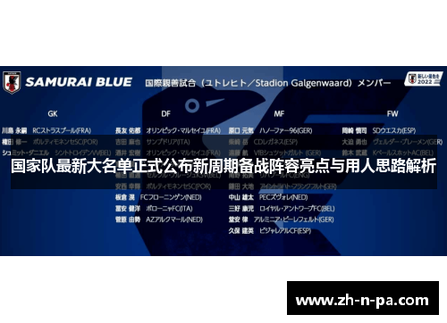 国家队最新大名单正式公布新周期备战阵容亮点与用人思路解析